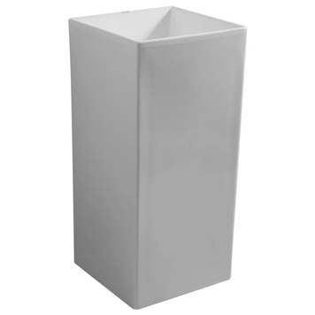 Умивальник моноблок Mixxus Premium Quadro-1101 410х410х880mm з отвором під змішувач та переливом (MP6574) MP6574 фото