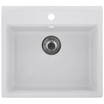 Мийка кухонна Zerix ZS-5751S-01 Біла (ZX4595) ZX4595 фото