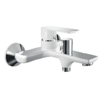 Змішувач для ванни Haiba Alex 009 Euro Білий-Хром (HB9568) HB9568 фото