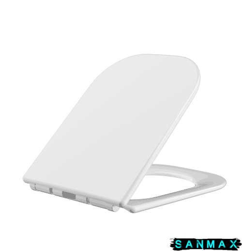 Кришка для унітазу Mixxus Seat Cover Wave-2001 з мікроліфтом 430х338х35mm (MI6693) MI6693 фото