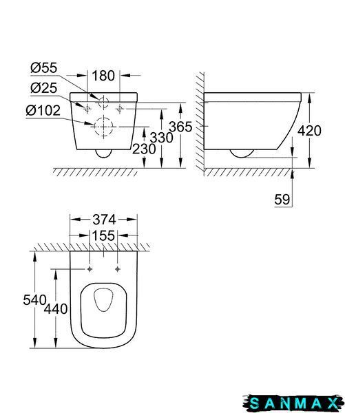 Підвісний унітаз Grohe Euro Ceramic (39328000) 39328000 фото