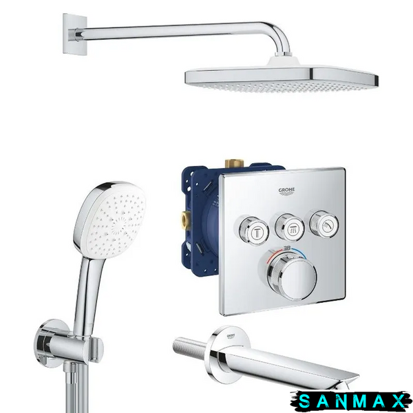 Набір для комплектації вани з Tempesta Cube 250 Grohe Eurocube (26415SC6) 26415SC6 фото