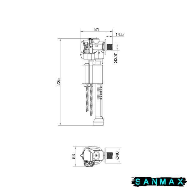 Арматура наповнювальна Koer KT-1101 для інсталяції KT-0407 (KR5644) KR5644 фото