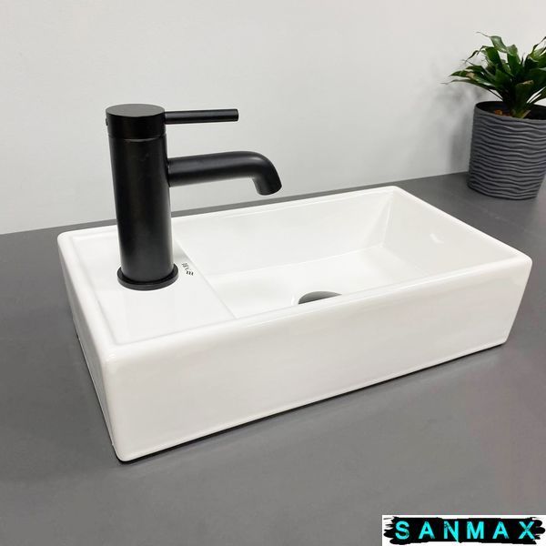 Умивальник накладний Vbi Lago R Білий VBI-015610 фото