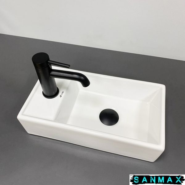 Умивальник накладний Vbi Lago R Білий VBI-015610 фото