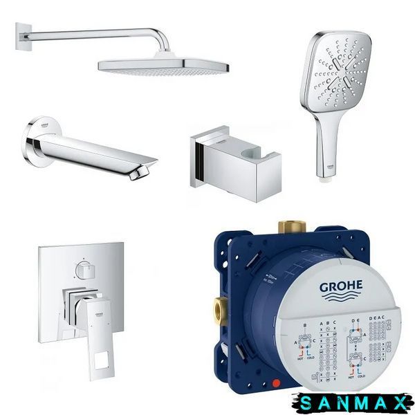 Набір для комплектації вани з Tempesta Cube 250 Grohe Eurocube (26415SC6) 26415SC6 фото