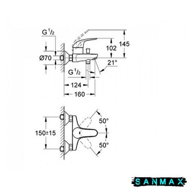Змішувач для ванни Grohe Swift Eco (23270000) 23270000 фото