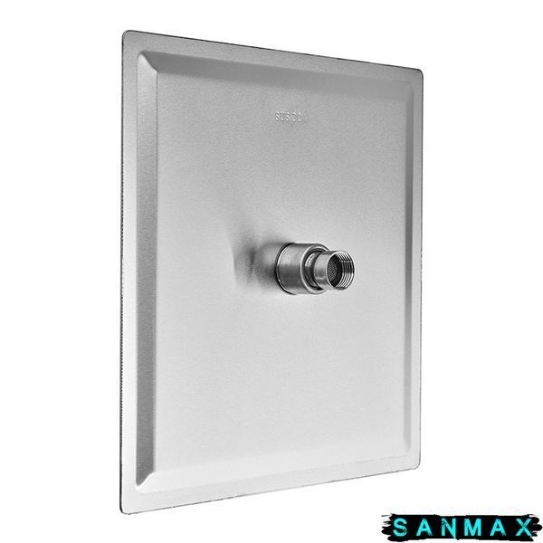 Лійка стельова для душу Zerix Sh-006 25 см на 25 см Квадратна Нерж (ZX5009) ZX5009 фото