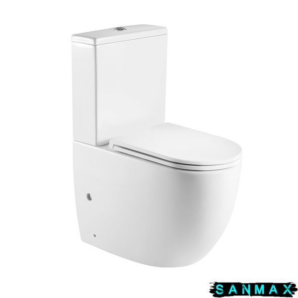 Чаша унітазу-компакту Mixxus Premium Ellipse-0401-T1 Bowl 630х390х840 Tornado 1.0 без сидіння (MI8344) MI8344 фото