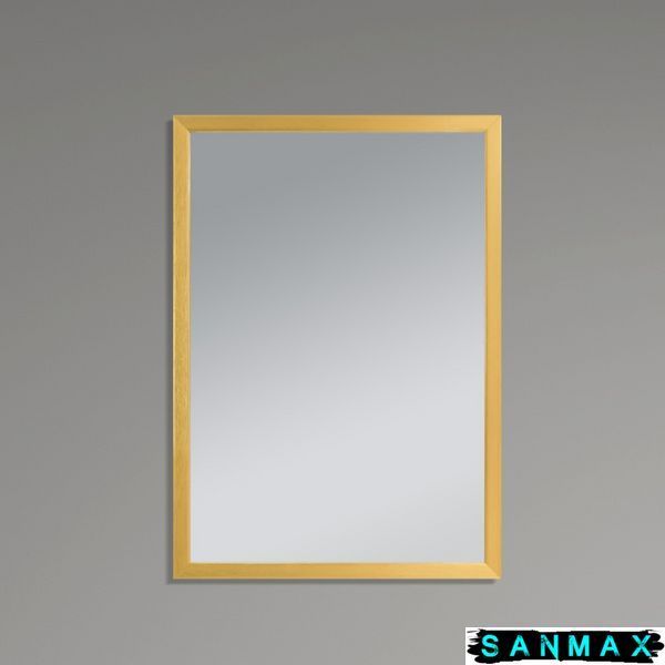 Дзеркало Zerix Fonte MRZ09-700x850-Reverse Gold прямокутне в золотій рамі (ZX5639) ZX5639 фото