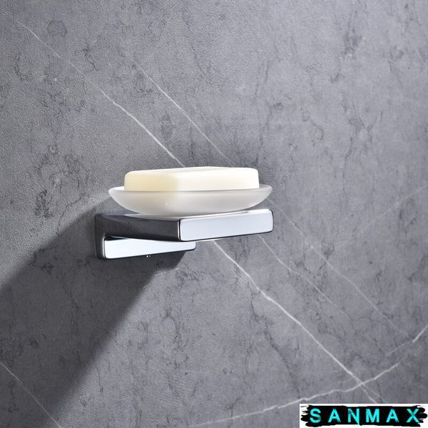Мильниця настінна Koer AS-0102-01 (скло) колір хром глянець (KR6161) KR6161 фото