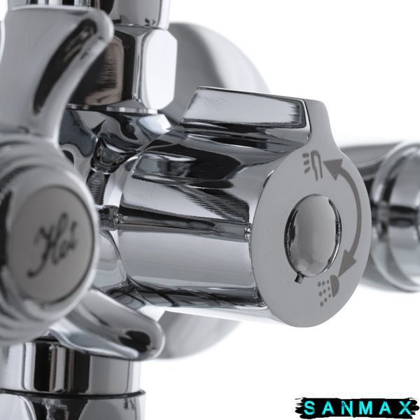 Змішувач для ванни Haiba Zeus 140 Хром Механіка (HB0419) HB0419 фото