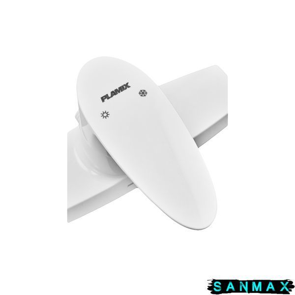 Змішувач для душу Plamix Cezar-003 (з шлангом, лійкою та кронштейном) Білий (PM0665) PM0665 фото