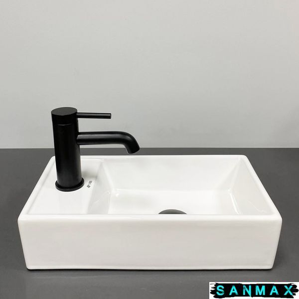 Умивальник накладний Vbi Lago R Білий VBI-015610 фото