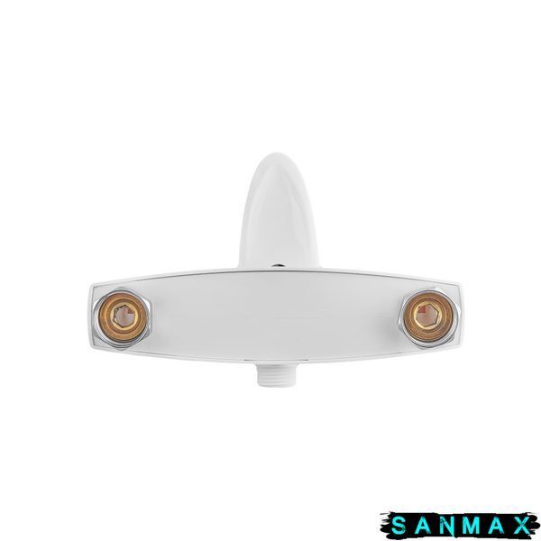 Змішувач для душу Plamix Cezar-003 (з шлангом, лійкою та кронштейном) Білий (PM0665) PM0665 фото