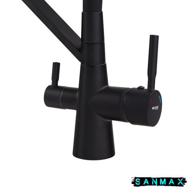 Змішувач для кухні Mixxus Premium Magnet 021 Чорний Refl.Чорний (MI6974) MI6974 фото