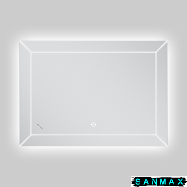 Дзеркало Mixxus Premium Cubic MR14-70x50-Reverse (Led Touch, Anti-fog, димер) (MP6647) MP6647 фото