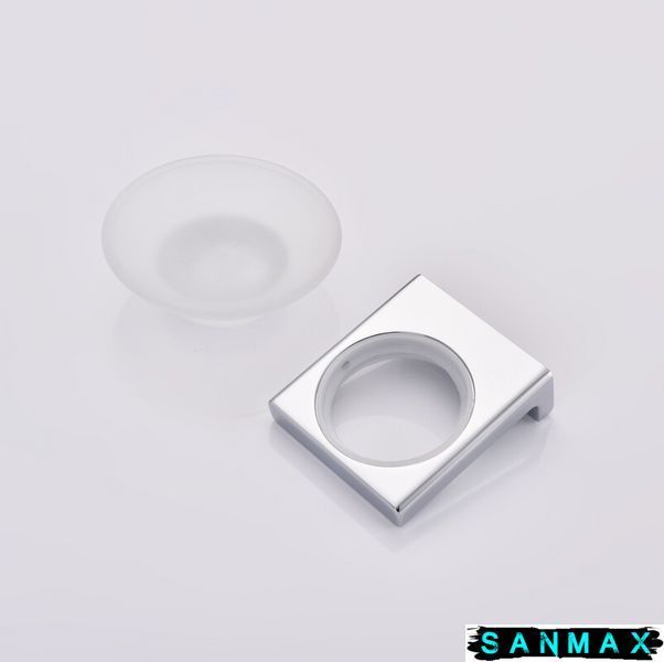 Мильниця настінна Koer AS-0102-01 (скло) колір хром глянець (KR6161) KR6161 фото