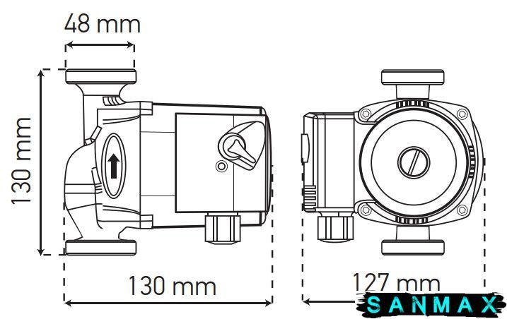 Насос циркуляційний Koer KP.GRS-25/4-130 (KP0250) KP0250 фото