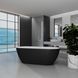 Ванна акрилова вільностояча суцільнолита Koller Pool AquaLuxe 1700x750 Білий/Matt Чорний з сифоном 0202261501 фото 4