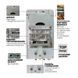 Газова колонка Mixxus Gwh-0510 Basic Glass димохідна 10 л/хв (панель зі скла з малюнком) (WH0026) WH0026 фото 4