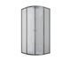 Душова кабіна без піддону Mixxus Plain SC01-90x90x185-TR Графіт прозоре скло 4мм (MI6902) MI6902 фото 4