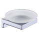 Мильниця настінна Koer AS-0102-01 (скло) колір хром глянець (KR6161) KR6161 фото 1