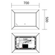 Дзеркало Mixxus Premium Cubic MR14-70x50-Reverse (Led Touch, Anti-fog, димер) (MP6647) MP6647 фото 3