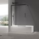 Шторки скляні на ванну розсувні Koer SR BS06-120x150-TR-07 прозоре скло Easy Clean 6мм, графіт (KR5947) KR5947 фото 2