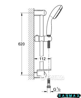 Набір змішувачів Grohe Eurosmart M-Size (123248MK) 123248MK фото