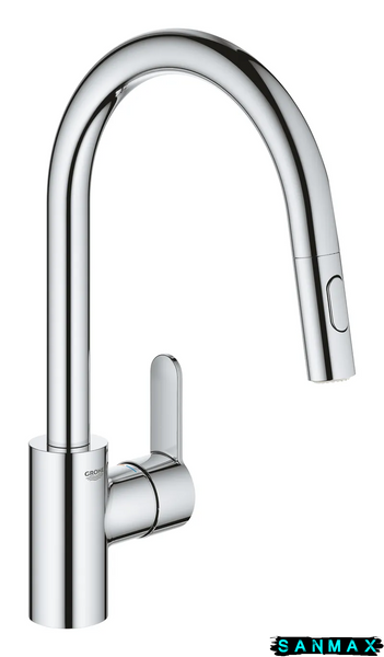 Змішувач для кухні з висувним виливом Grohe Eurostyle Cosmopolitan (31482003) 31482003 фото