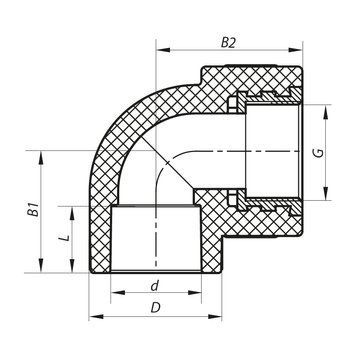 Кутник PPR ВР 32x3/4F Koer K0116.PRO 17/102 (KP0138) KP0138 фото