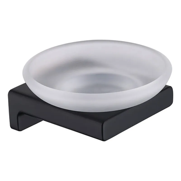Мильниця настінна Koer AS-0102-05 (скло) колір чорний (KR6158) KR6158 фото