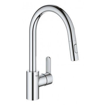 Змішувач для кухні з висувним виливом Grohe Eurostyle Cosmopolitan (31482003) 31482003 фото