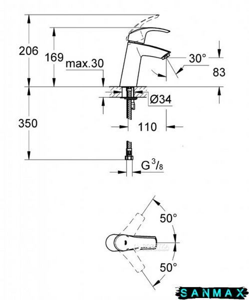 Набір змішувачів Grohe Eurosmart M-Size (123248MK) 123248MK фото