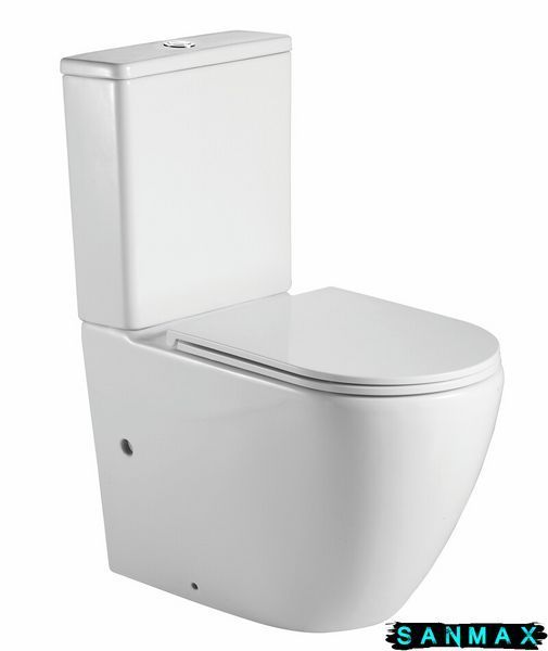Чаша унітазу-компакту Mixxus Premium Ellipse-0402-R Bowl 660х390х855 Rimless без сидіння (MI8346) MI8346 фото