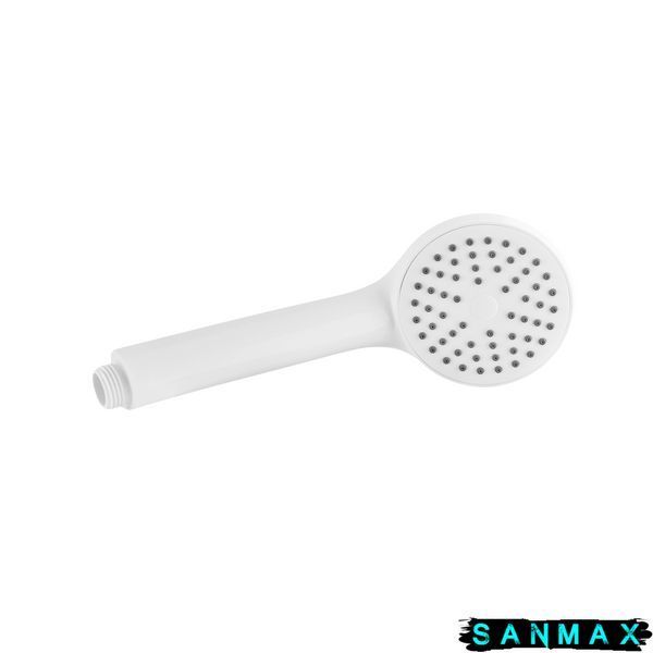 Змішувач для ванни Plamix Cezar-006 Euro Білий (з шлангом, лійкою та кронштейном) (PM0666) PM0666 фото