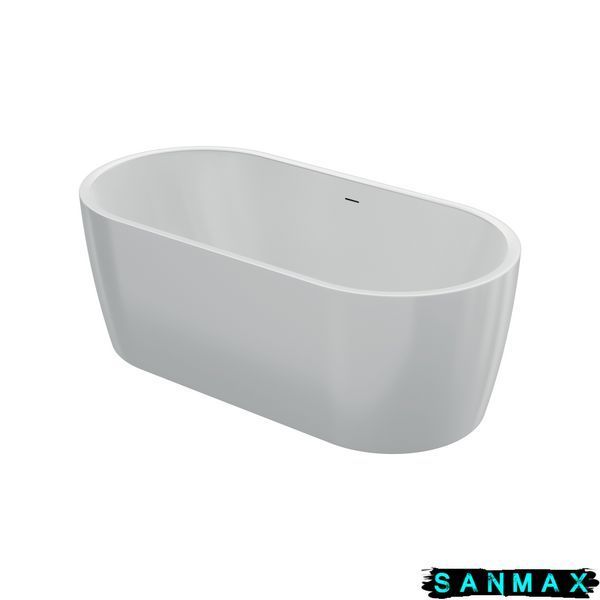 Ванна акрилова вільностояча суцільнолита Koller Pool PureLine 1600x800 Білий з сифоном 0266250101 фото