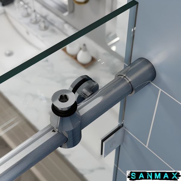 Двері в нішу Koer SR SD06-140x220-TR-07 прозоре скло Easy Clean 8мм, графіт (KR5369) KR5369 фото