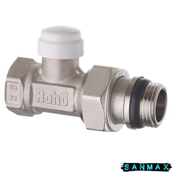 Кран радіаторний Roho 1/2" прямий без ручки R5261-050 (АНТИПРОТІКАННЯ) (30/120) RO0135 фото