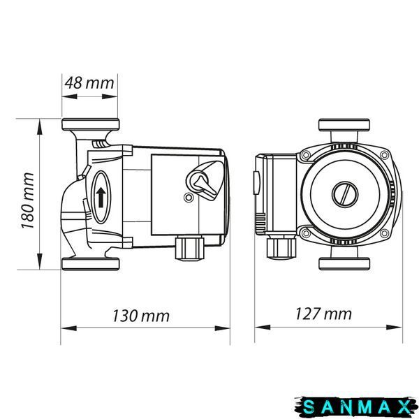 Насос циркуляційний Koer KP.GRS-25/6-130 (KP0251) KP0251 фото