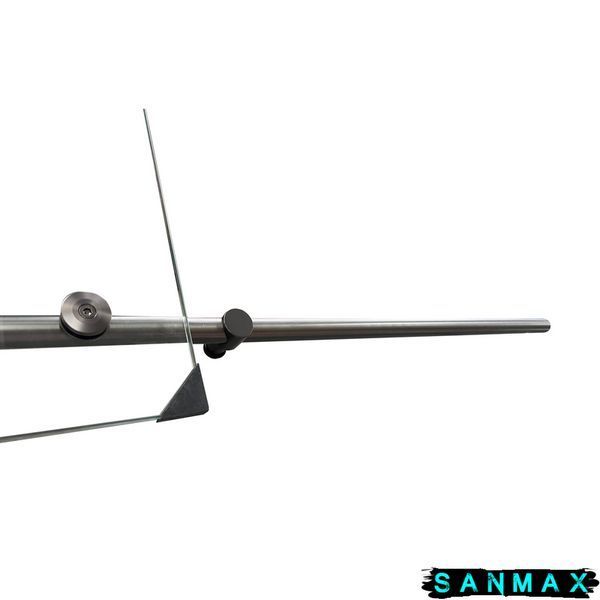 Двері в нішу Koer SR SD06-140x220-TR-07 прозоре скло Easy Clean 8мм, графіт (KR5369) KR5369 фото