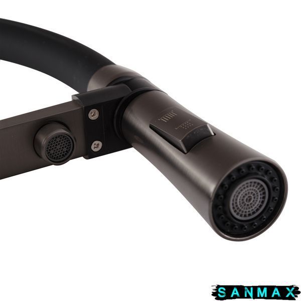 Змішувач для кухні Mixxus Premium Magnet 021 Графіт Refl.Чорний (MI6975) MI6975 фото