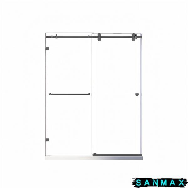 Двері в нішу Koer SR SD06-140x220-TR-07 прозоре скло Easy Clean 8мм, графіт (KR5369) KR5369 фото