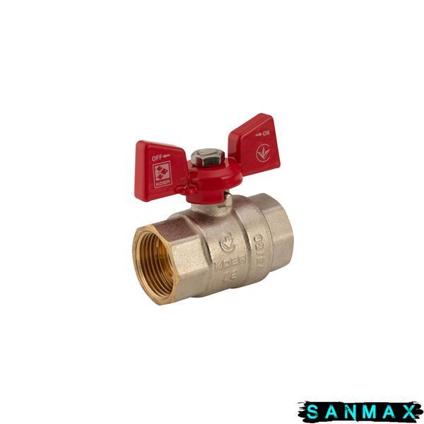 Кран кульовий 3/4 БГГ Вода Koer KR.217 Червоний метелик (KR0040) KR0040 фото
