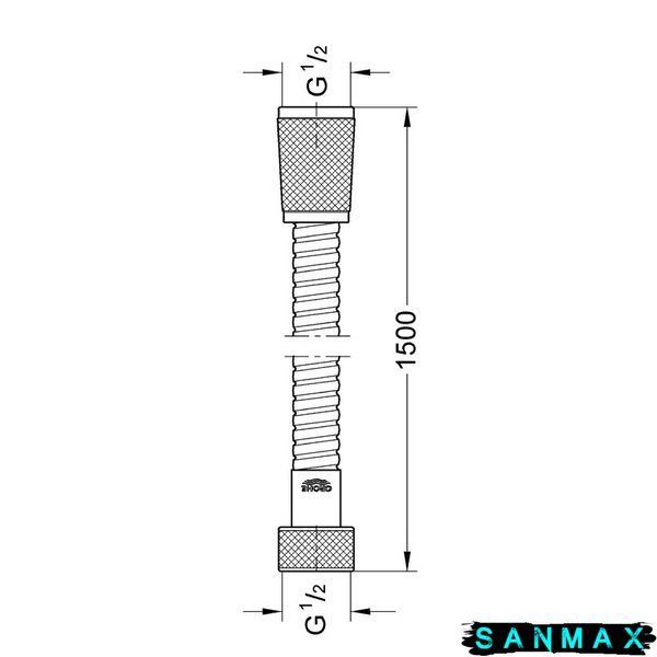 Душовий шланг 150 см Grohe Relexaflex (45973000) 45973000 фото