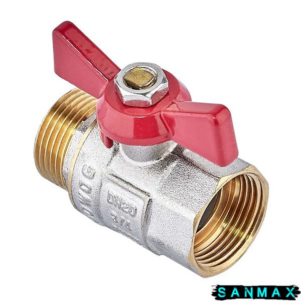 Кран кульовий 3/4 БГШ Вода Waterpro Червоний метелик (WP3294) WP3294 фото