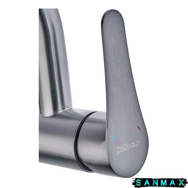 Змішувач для умивальника Champion Sap-001-B Графіт (нерж. сталь) (CH6159) CH6159 фото