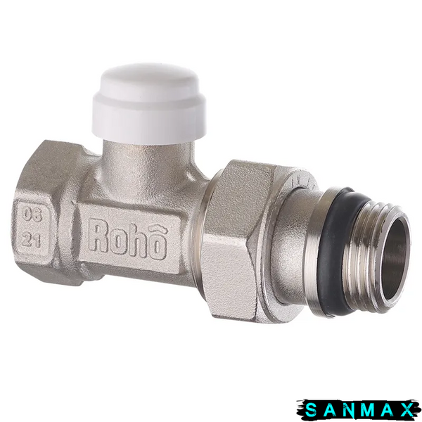Кран радіаторний Roho 1/2" прямий без ручки R5261-050 (АНТИПРОТІКАННЯ) (30/120) RO0135 фото