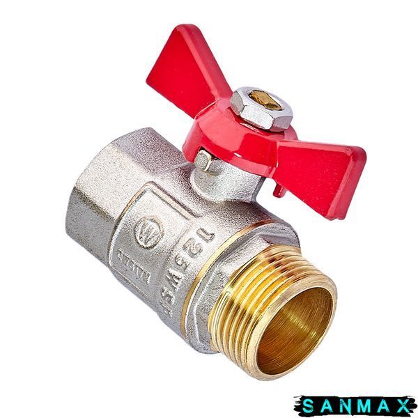 Кран кульовий 3/4 БГШ Вода Waterpro Червоний метелик (WP3294) WP3294 фото